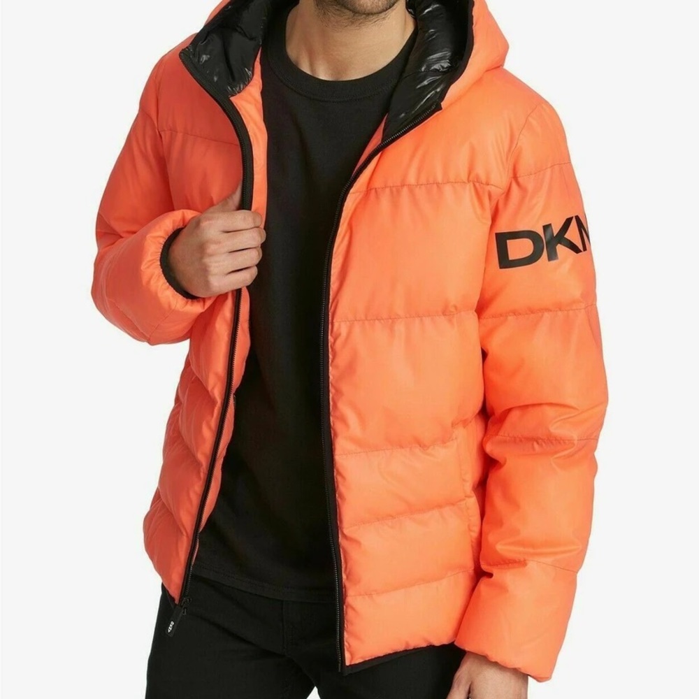 DKNY Men’s Hooded Puffer Jacket